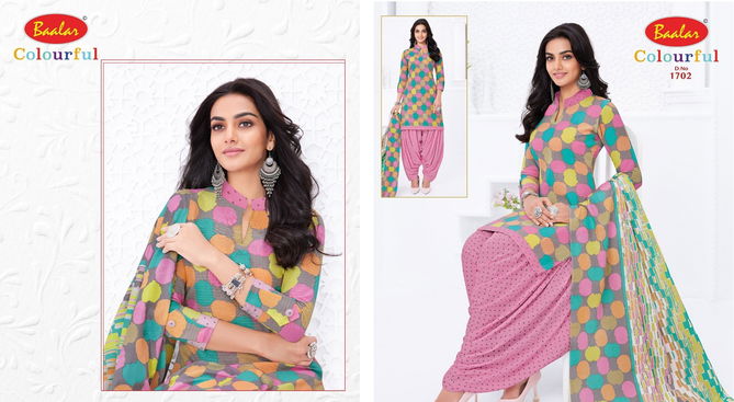 Colourful Vol 17 By Baalar Readymade Cotton Suit Catalog
